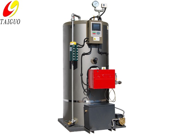 Small vertical gas oil steam generator