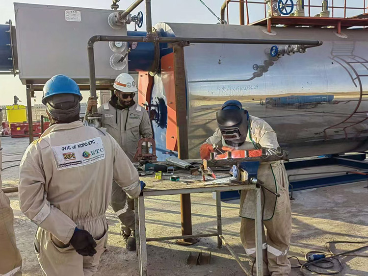 8-ton steam boiler in Kuwait
