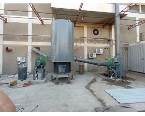 The installation of coal-fired hot blast stove in Pakistan's gypsum plant is complete and ready for